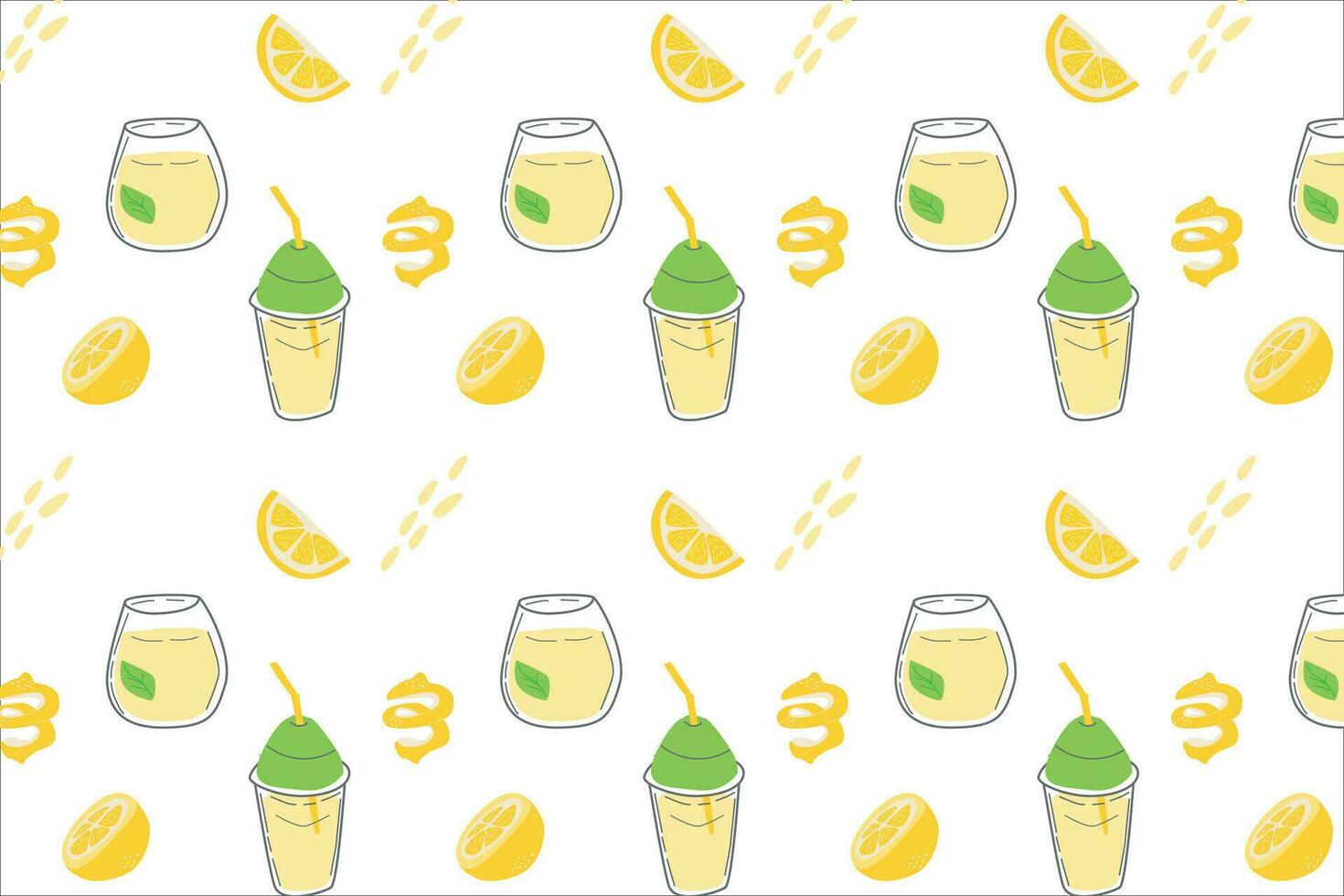 limonade et citron tranches été Frais modèle vecteur