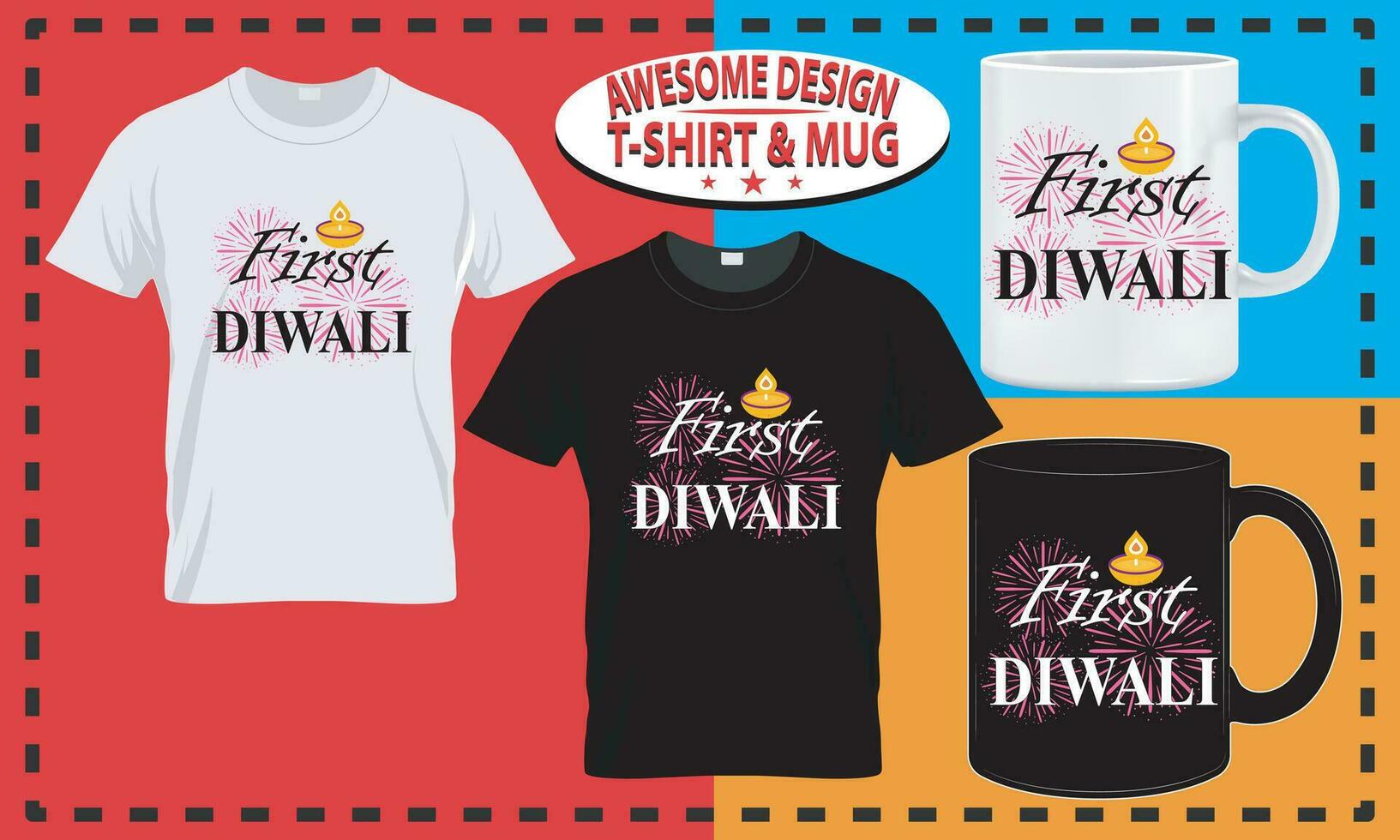 diwali T-shirt conception et agresser conception, typographie coutume, vecteur meilleur pour impression conception.