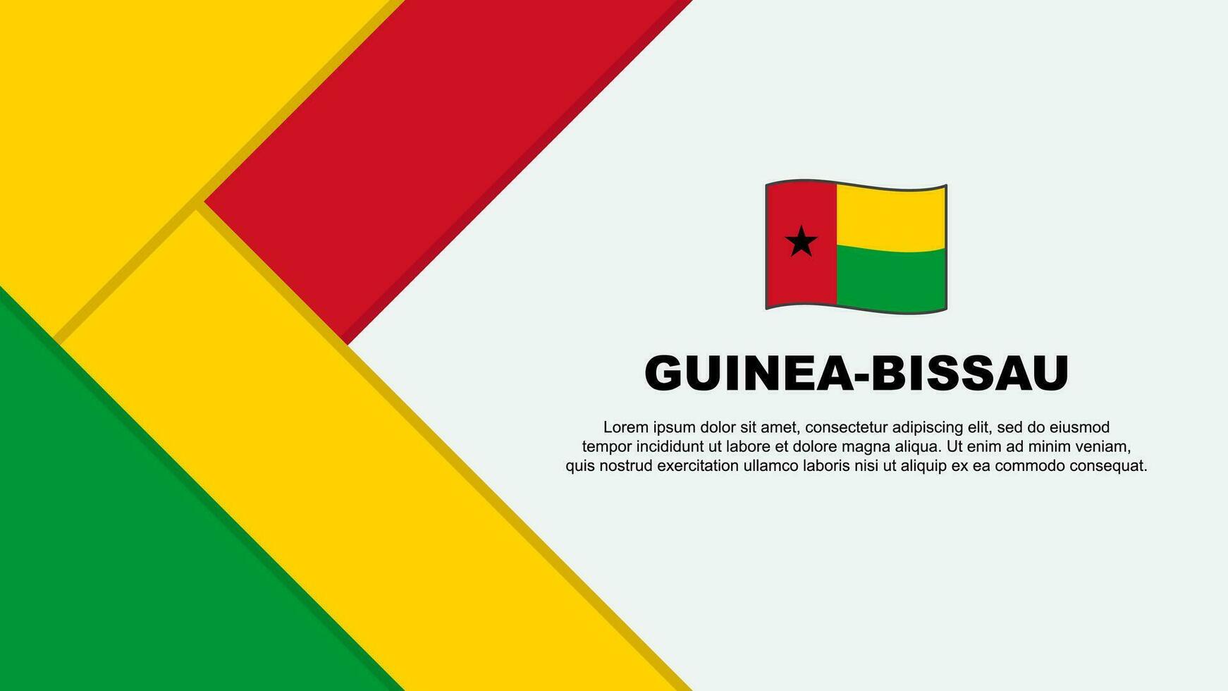 guinée-bissau drapeau abstrait Contexte conception modèle. guinée-bissau indépendance journée bannière dessin animé vecteur illustration. guinée-bissau illustration