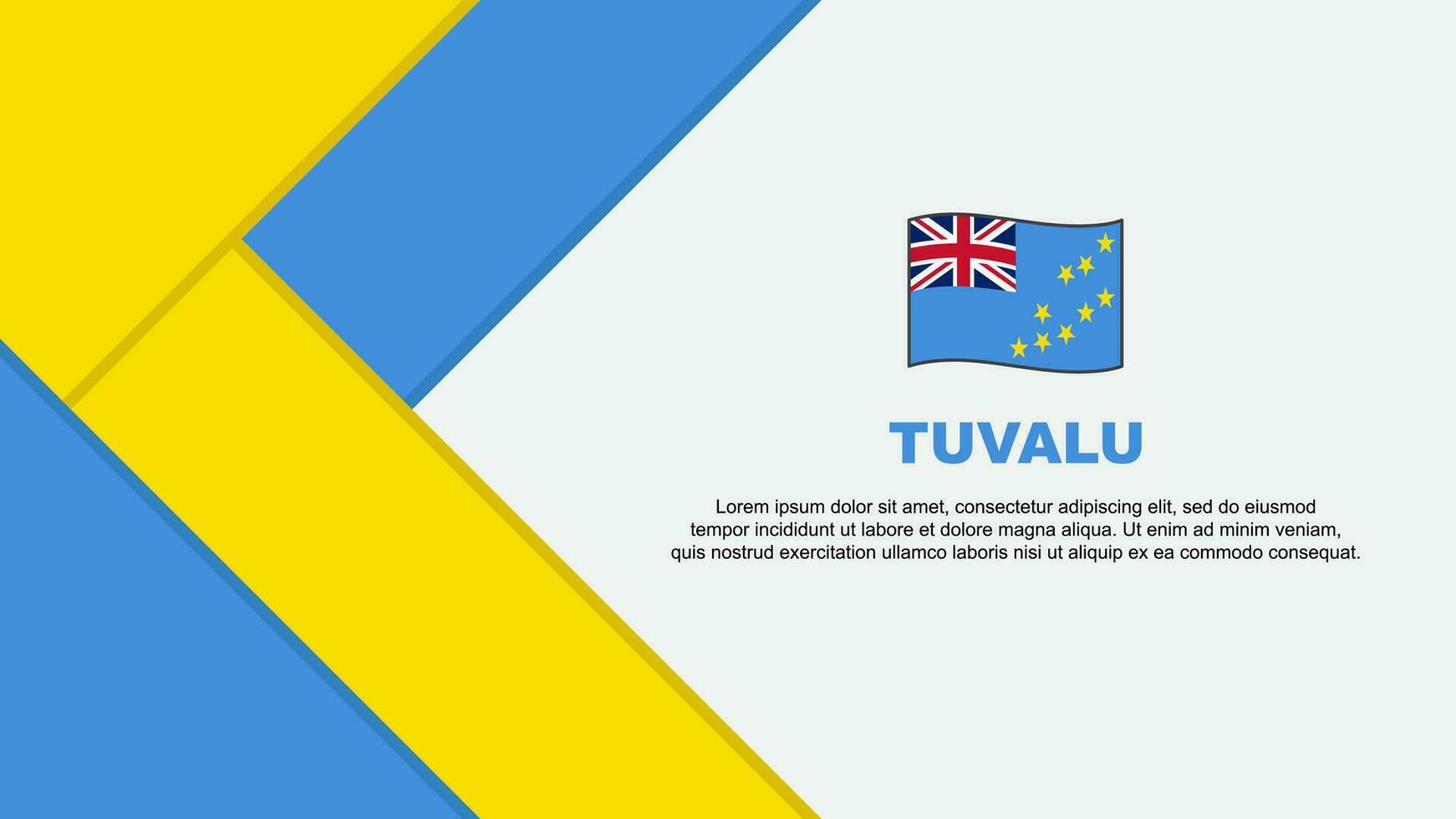 Tuvalu drapeau abstrait Contexte conception modèle. Tuvalu indépendance journée bannière dessin animé vecteur illustration. Tuvalu illustration
