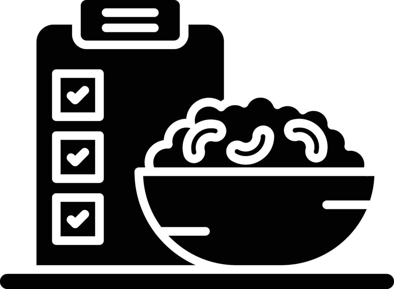 hebdomadaire préparation des aliments vecteur icône