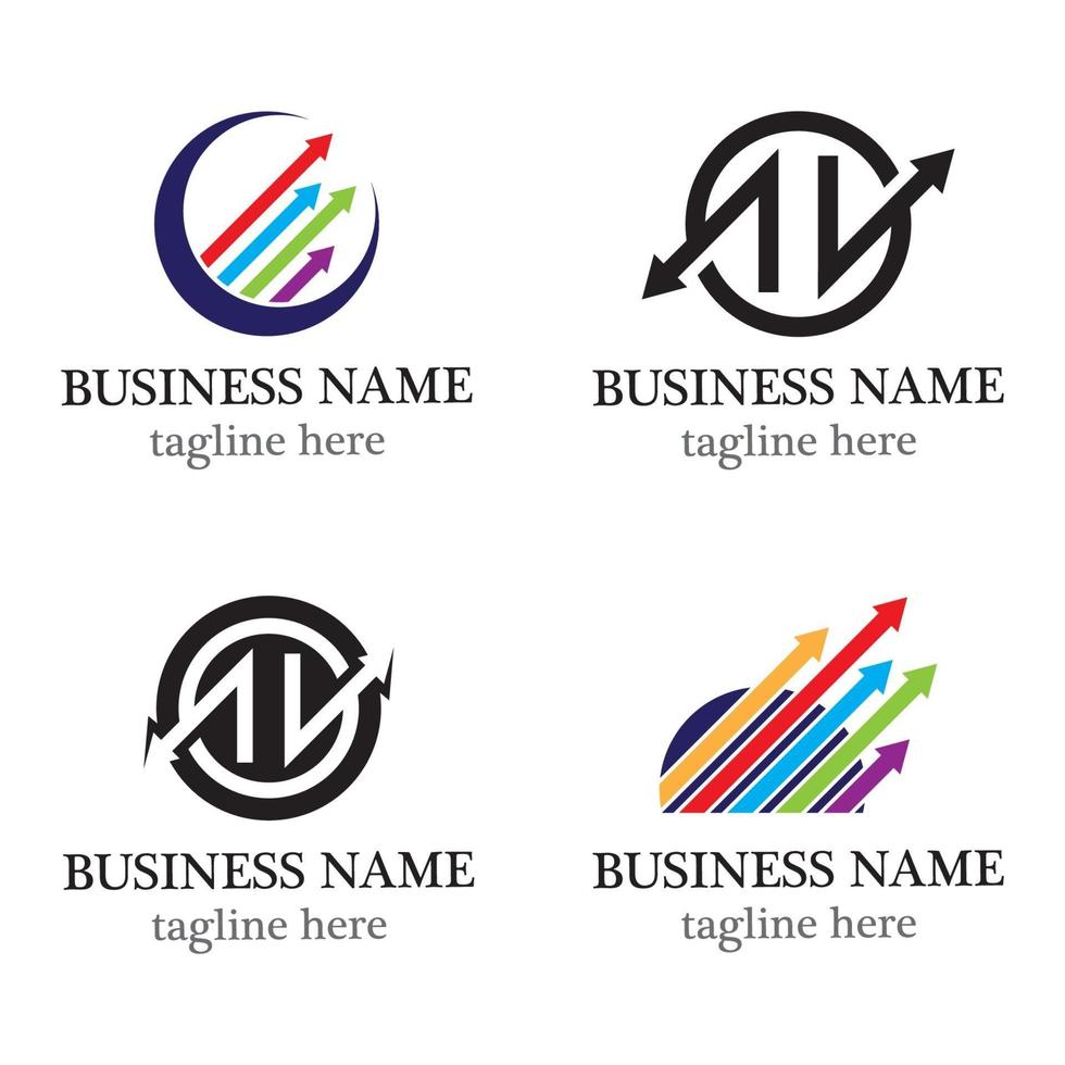flèches vector illustration icône création de modèle de logo