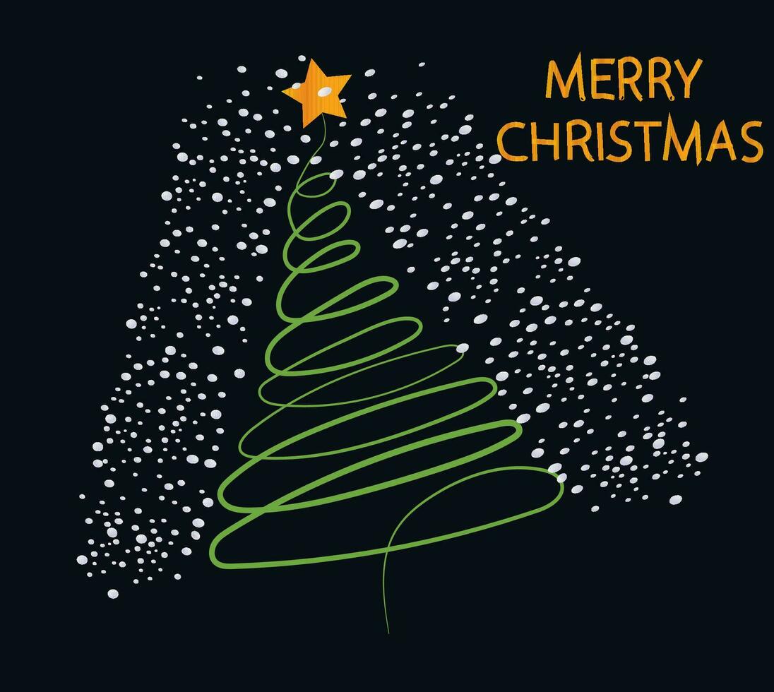 joyeux Noël pin arbre vecteur illustration