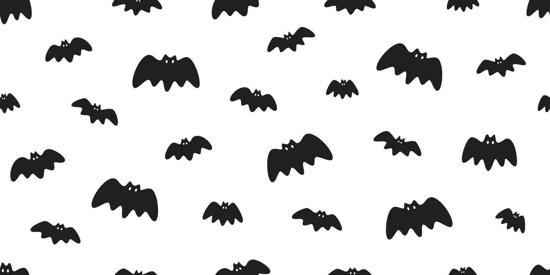 chauve souris sans couture modèle vecteur Halloween dracula vampire fantôme dessin animé illustration cadeau emballage blanc conception