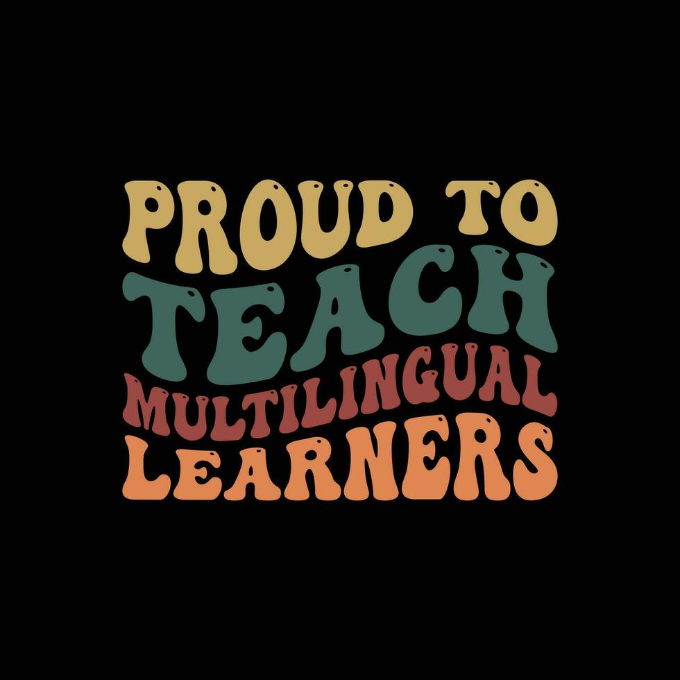 fier à enseigner multilingue apprenants vecteur