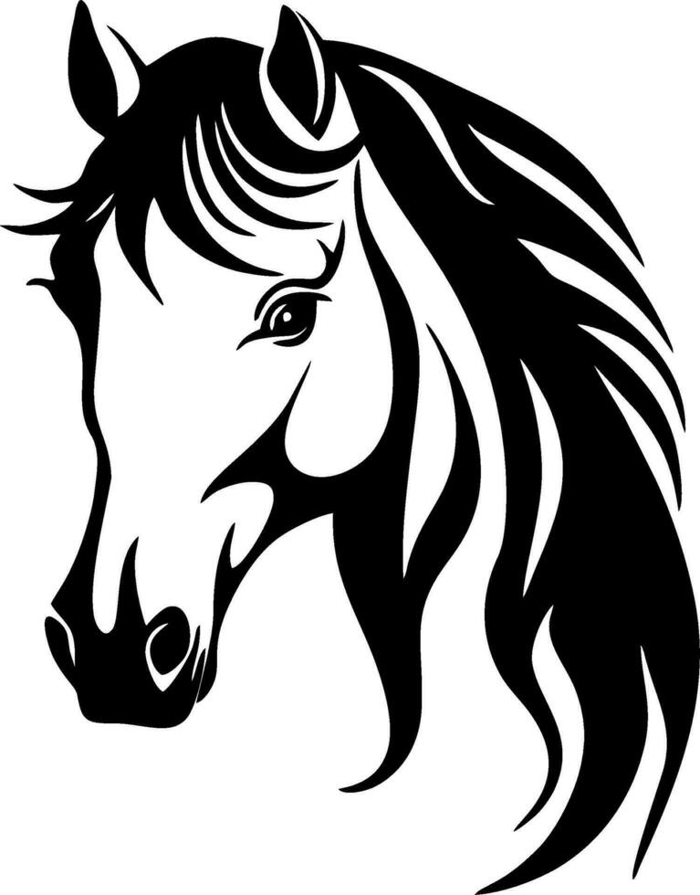 prime vecteur cheval logo conception cheval vecteur