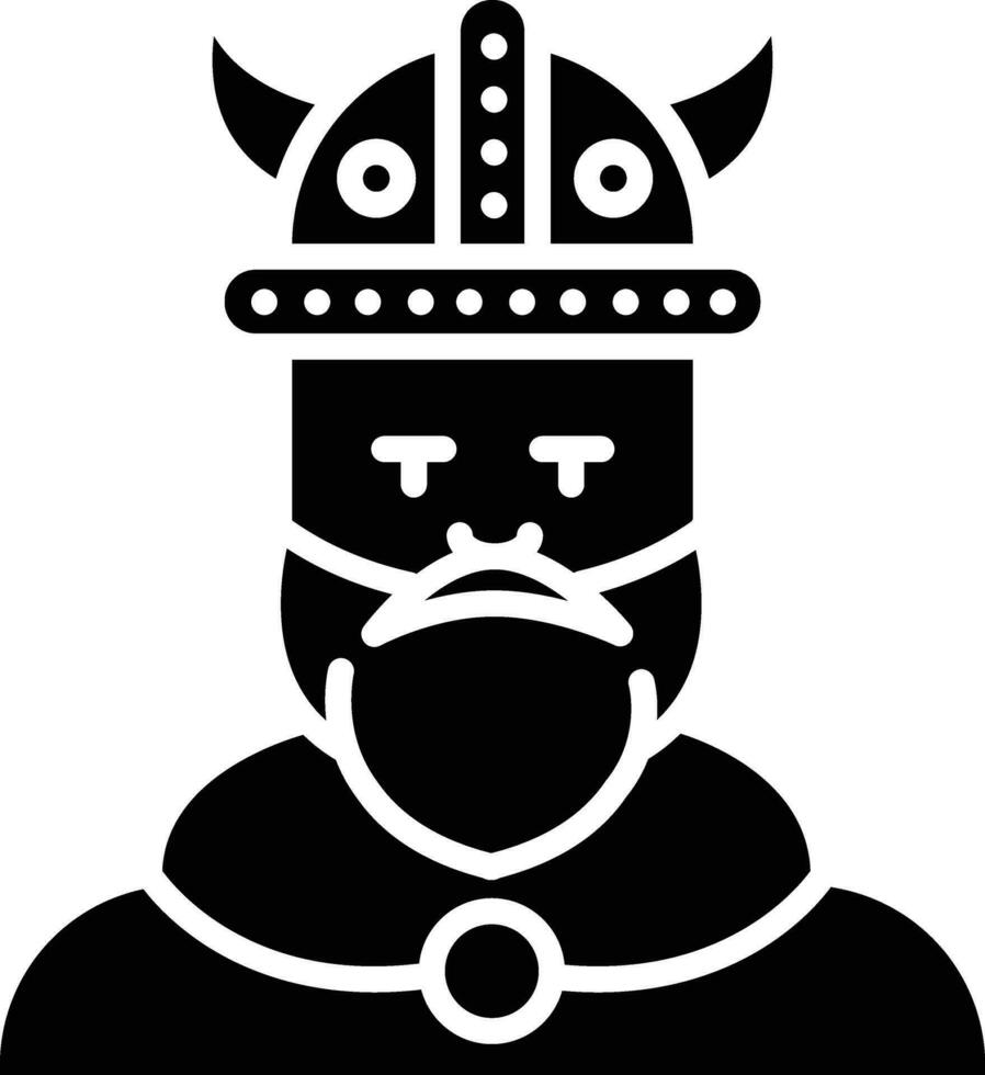 viking homme vecteur icône