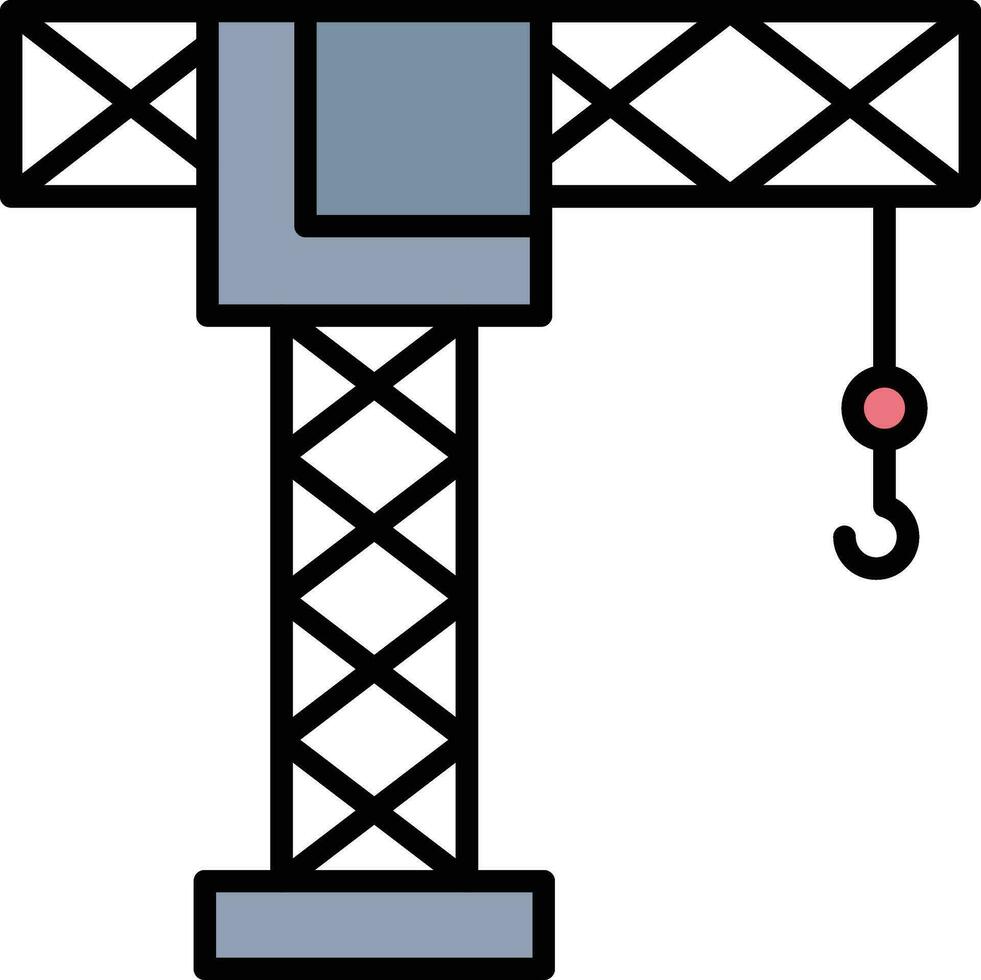 icône de vecteur de grue