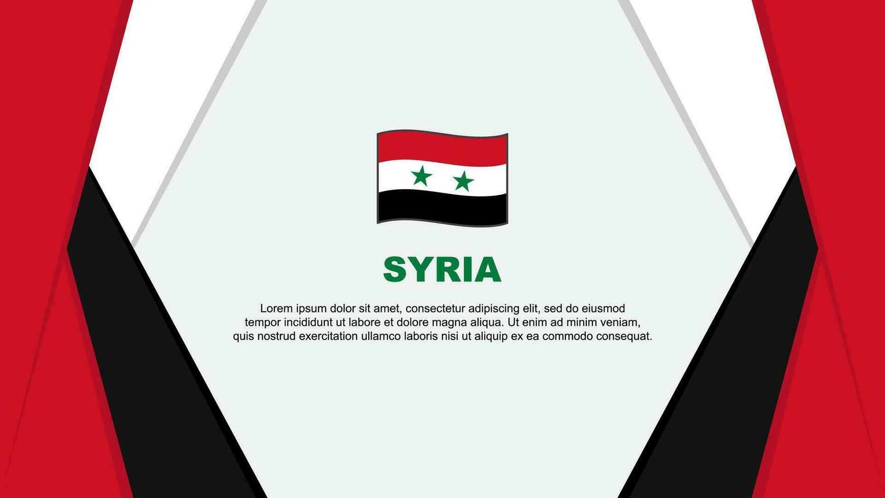 Syrie drapeau abstrait Contexte conception modèle. Syrie indépendance journée bannière dessin animé vecteur illustration. Syrie Contexte