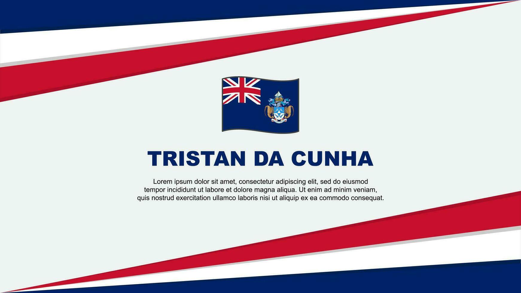 Tristan da cunha drapeau abstrait Contexte conception modèle. Tristan da cunha indépendance journée bannière dessin animé vecteur illustration. Tristan da cunha conception