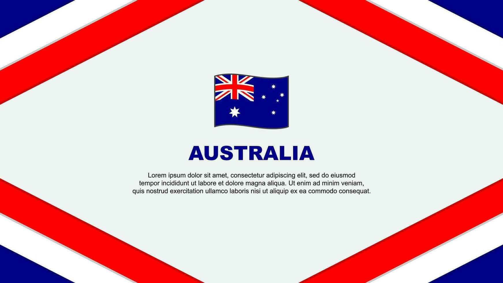 Australie drapeau abstrait Contexte conception modèle. Australie indépendance journée bannière dessin animé vecteur illustration. Australie modèle