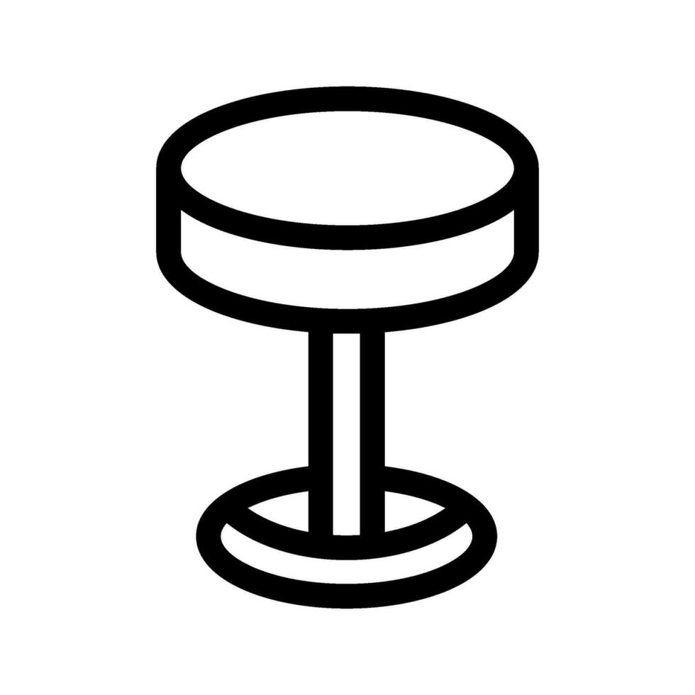 bar tabouret icône vecteur symbole conception illustration