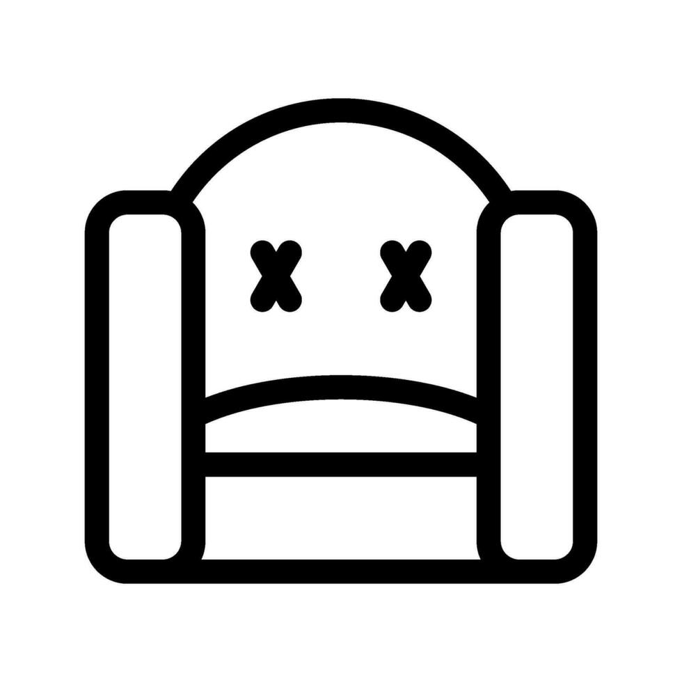 canapé icône vecteur symbole conception illustration