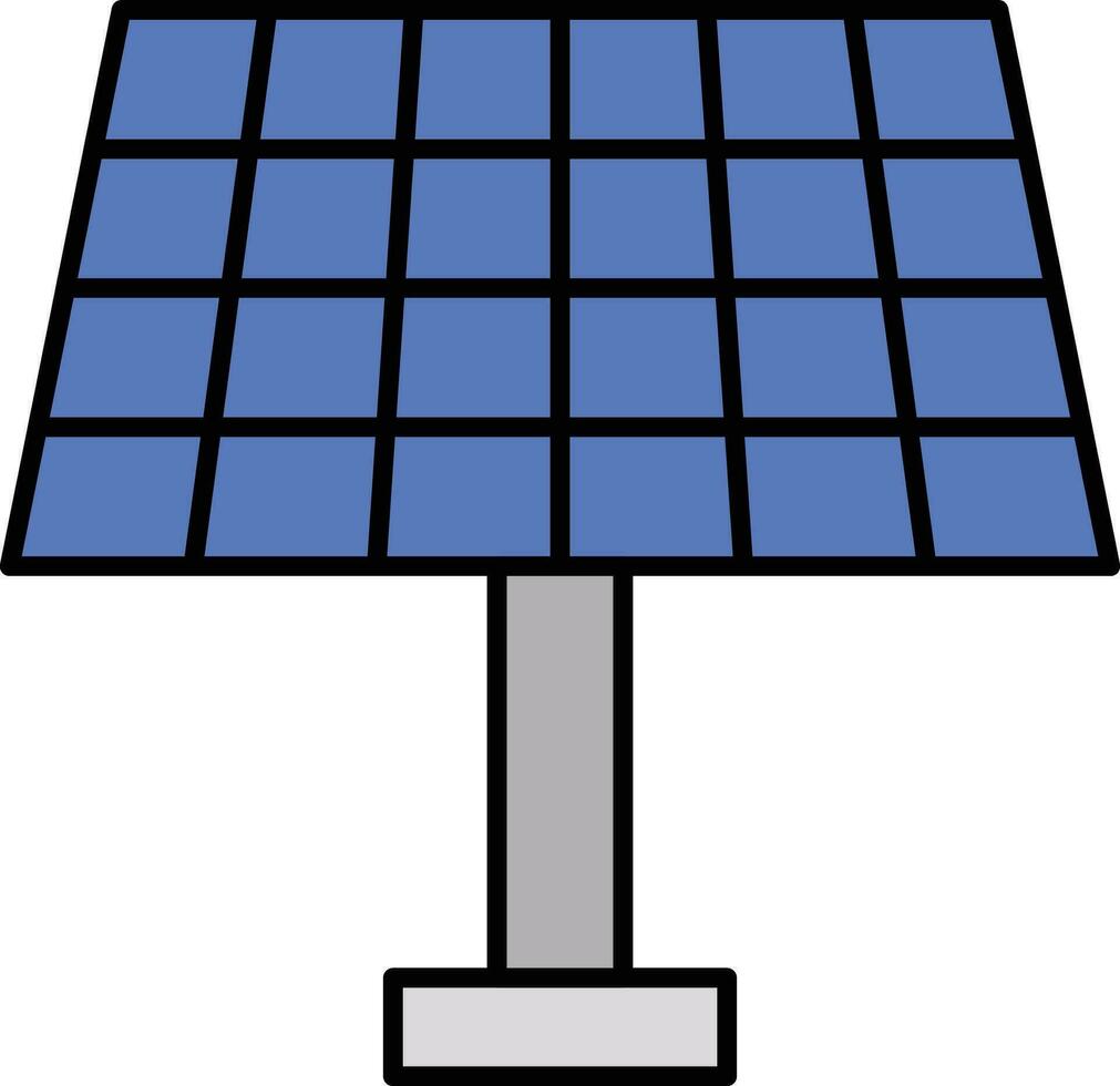 icône de vecteur de panneau solaire