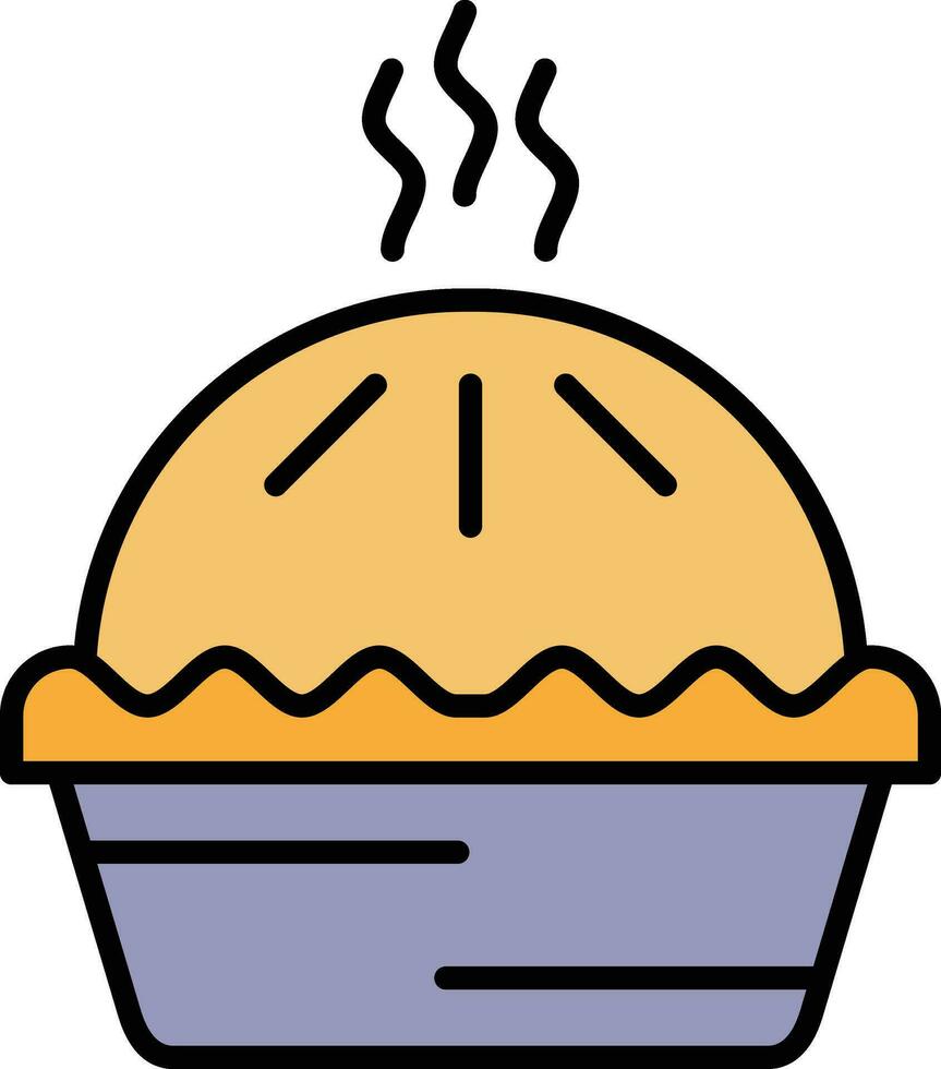 icône de vecteur de tarte