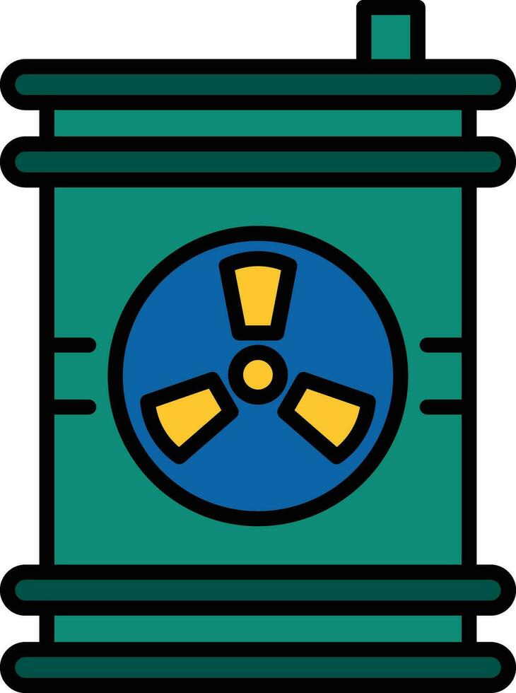 nucléaire déchets vecteur icône