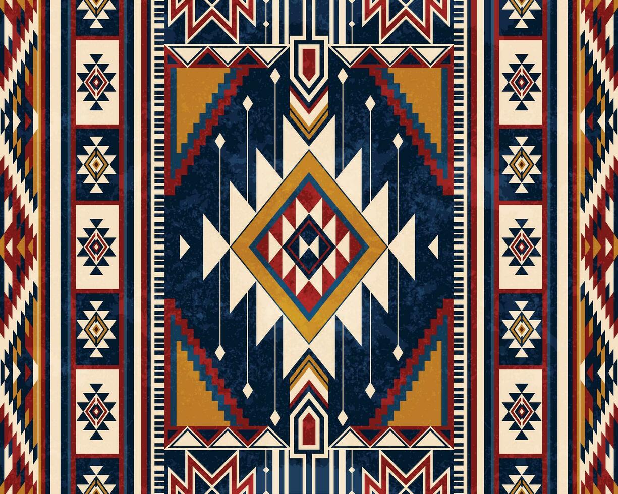 originaire de modèle américain tribal Indien ornement modèle géométrique ethnique textile texture tribal aztèque modèle navajo mexicain en tissu sans couture vecteur décoration mode