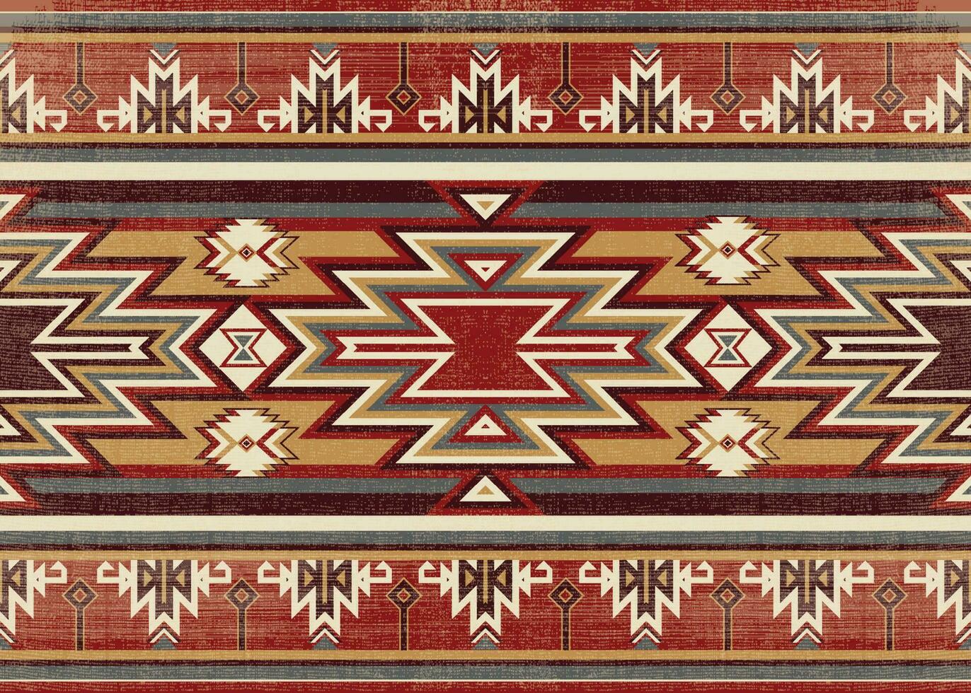 originaire de modèle américain tribal Indien ornement modèle géométrique ethnique textile texture tribal aztèque modèle navajo mexicain en tissu sans couture vecteur décoration mode