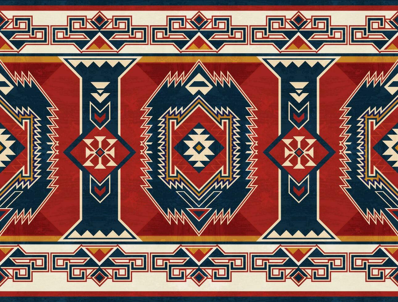 originaire de modèle américain tribal Indien ornement modèle géométrique ethnique textile texture tribal aztèque modèle navajo mexicain en tissu sans couture vecteur décoration mode