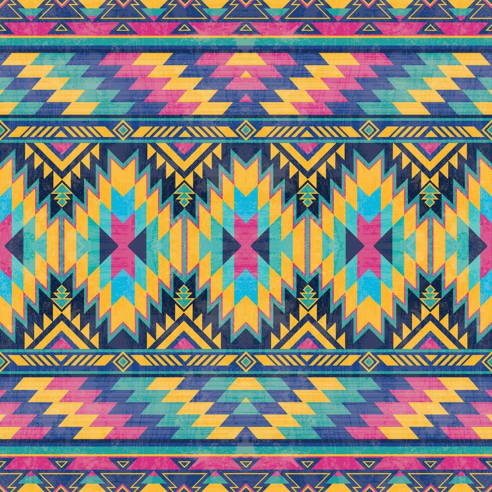 originaire de modèle américain tribal Indien ornement modèle géométrique ethnique textile texture tribal aztèque modèle navajo mexicain en tissu sans couture vecteur décoration mode