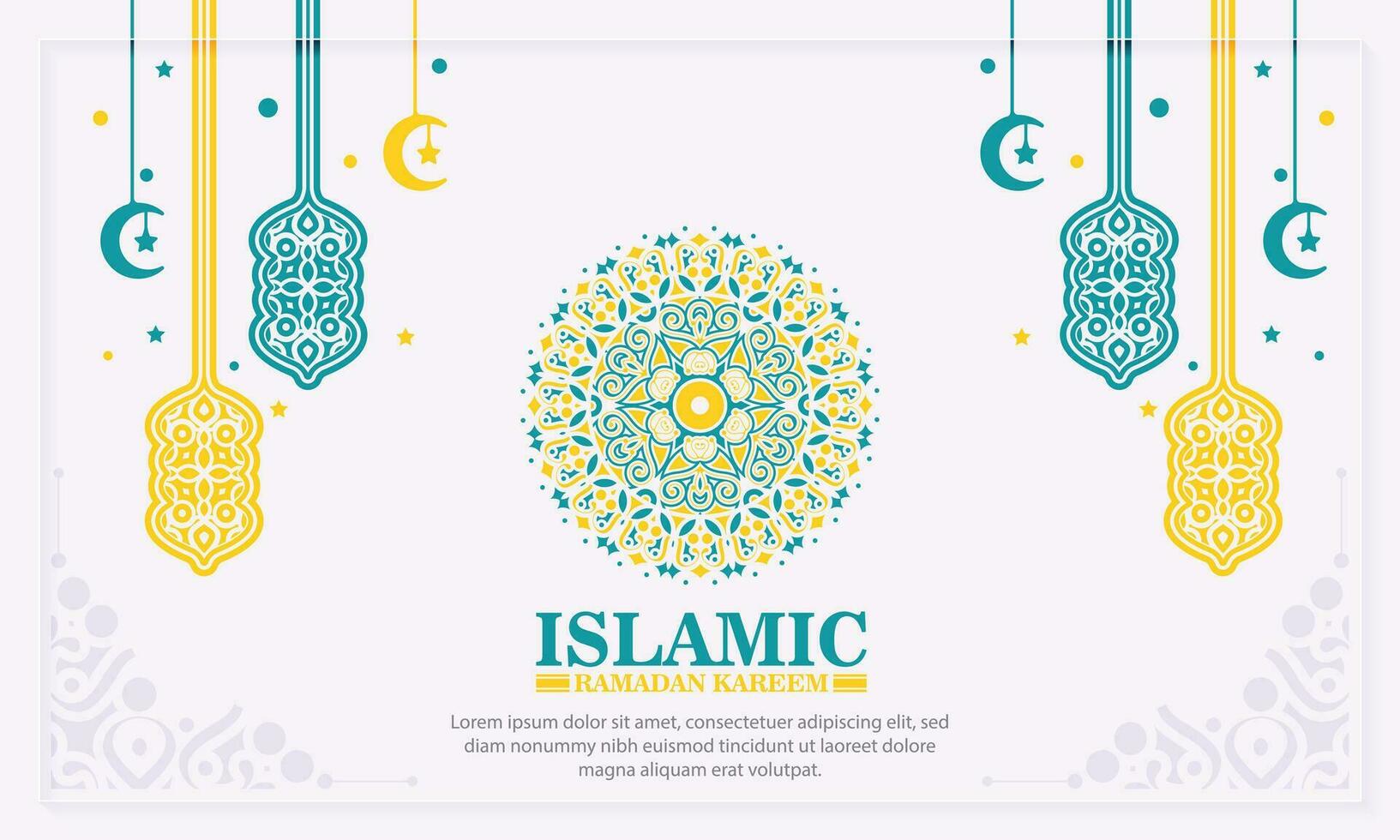 Ramadan kareem saison mandala style Contexte vecteur