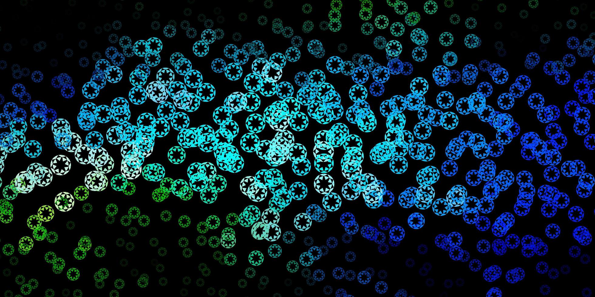 modèle vectoriel bleu foncé, vert avec des cercles.