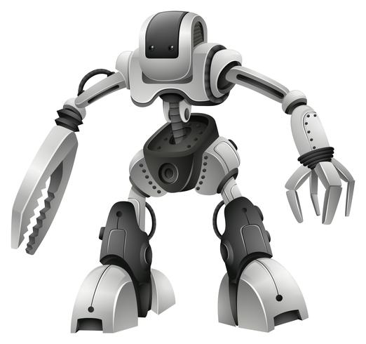 Conception de robot avec des mains d&#39;armes vecteur