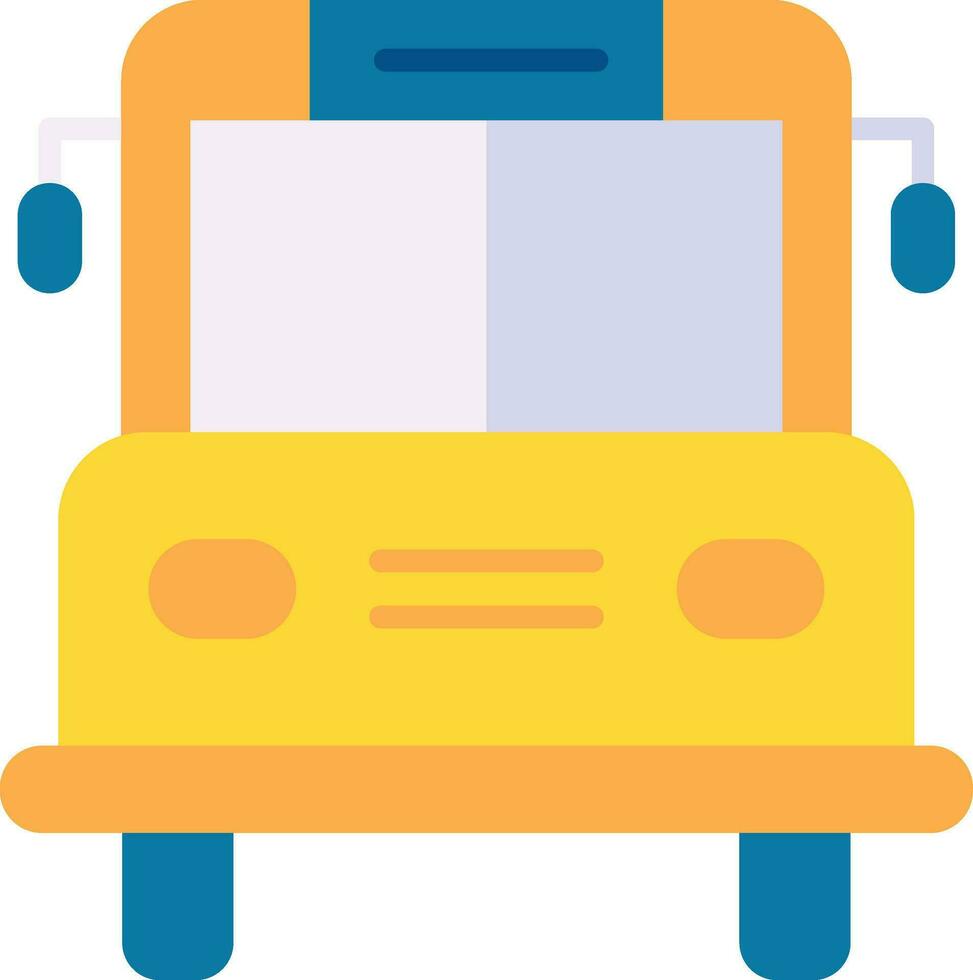 icône de vecteur d'autobus scolaire