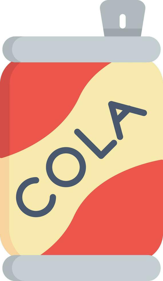 Cola pouvez vecteur icône