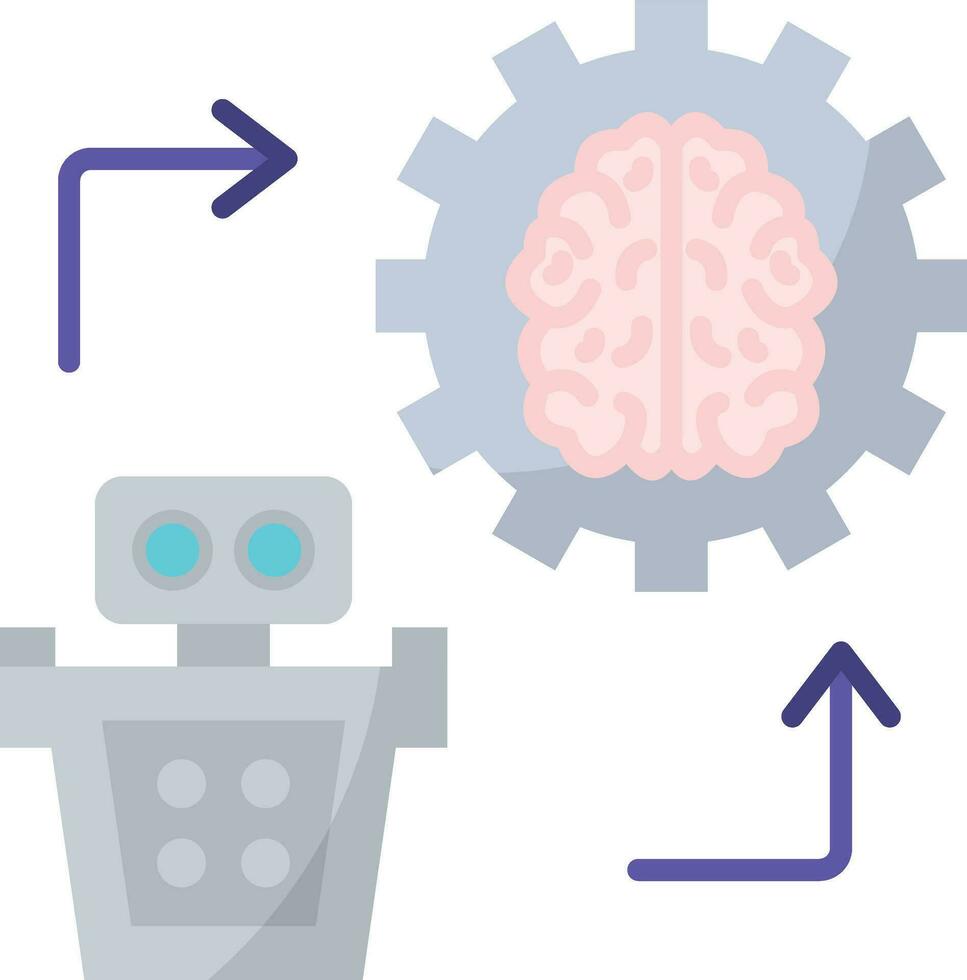 icône de vecteur d'apprentissage automatique