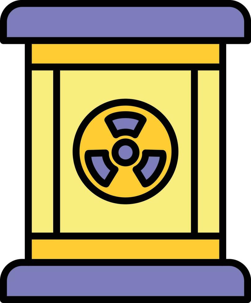 nucléaire déchets vecteur icône