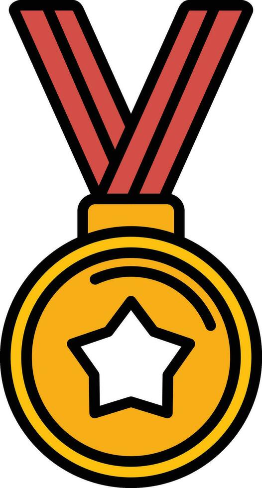 icône de vecteur de médaille