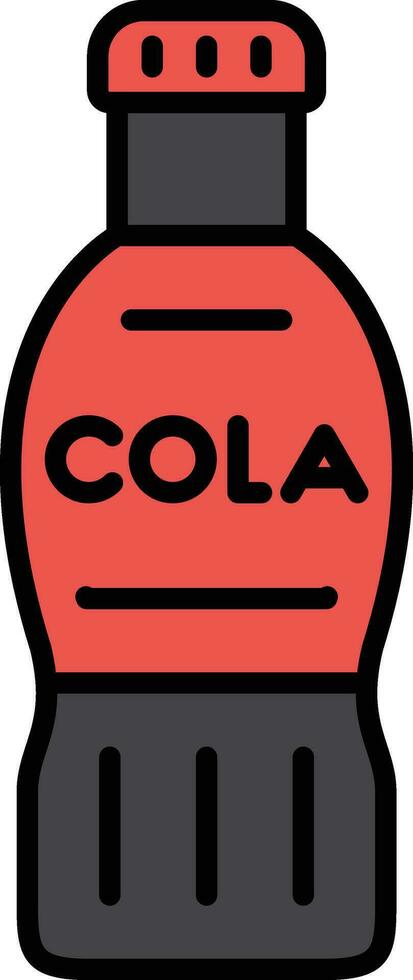 Cola bouteille vecteur icône