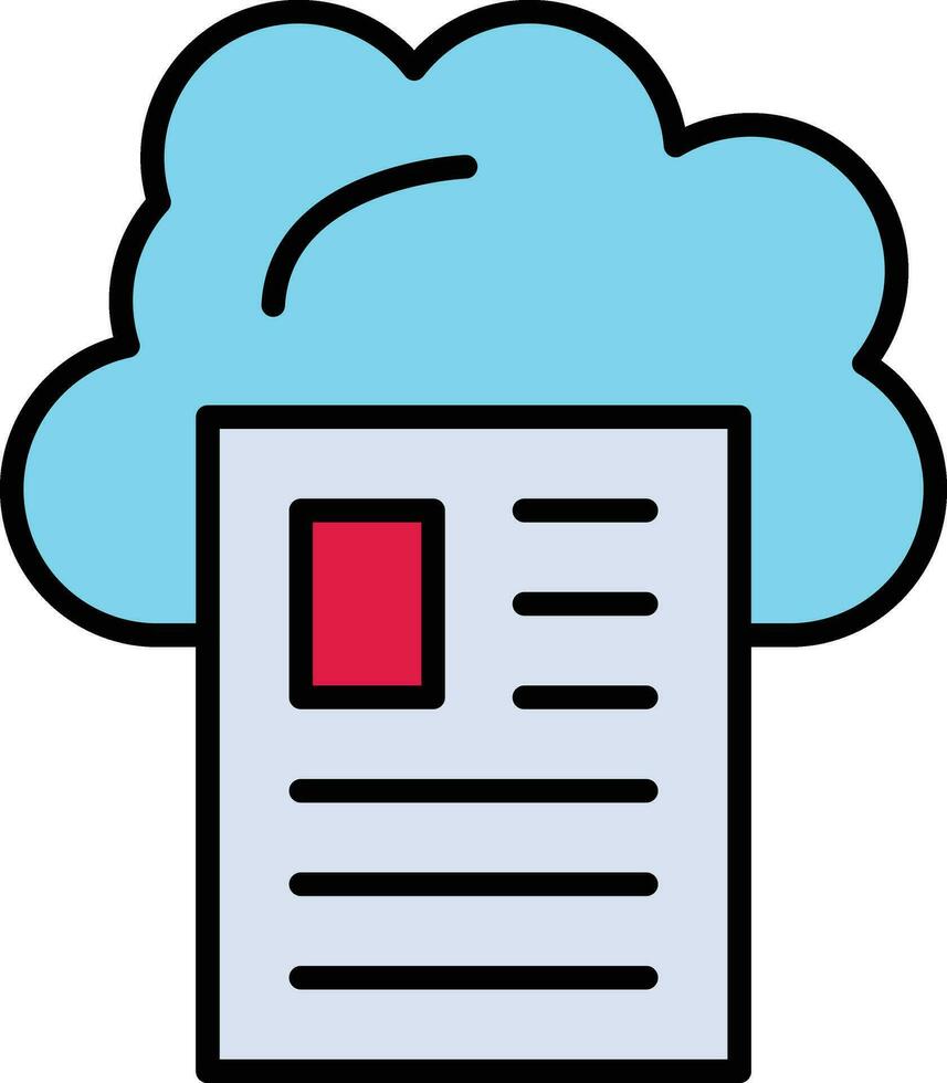 icône de vecteur de stockage en nuage