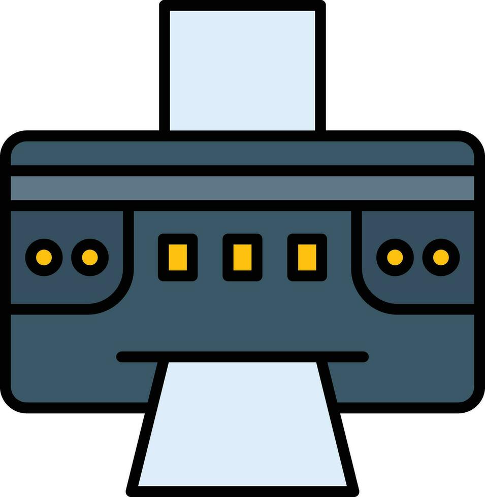 icône de vecteur d & # 39; imprimante
