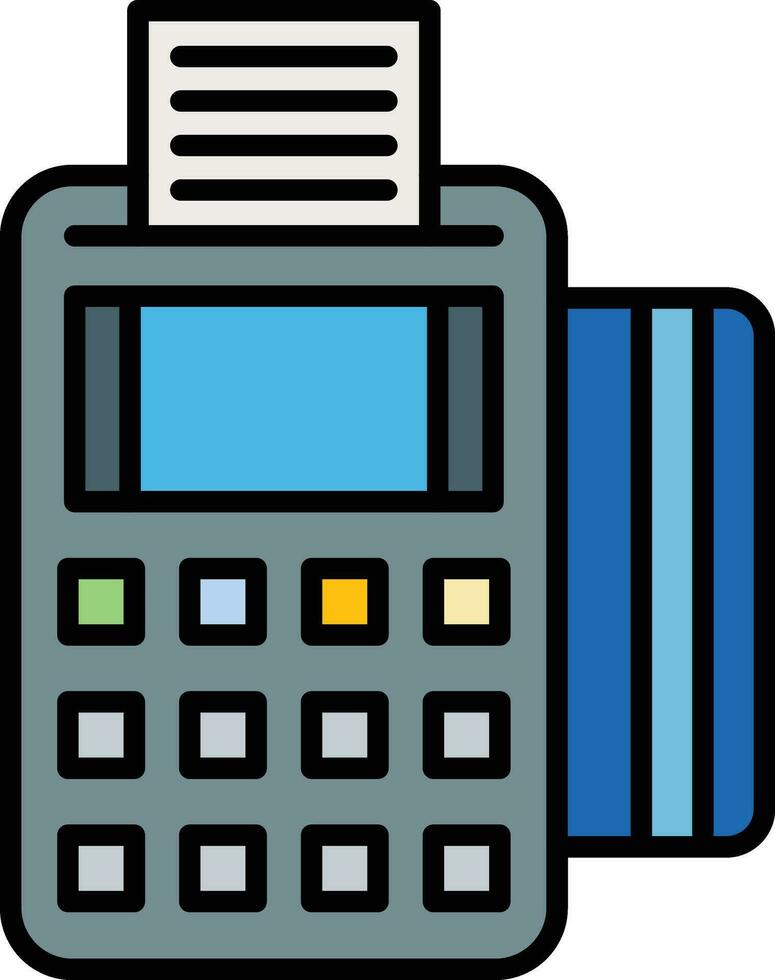 icône de vecteur de terminal pos