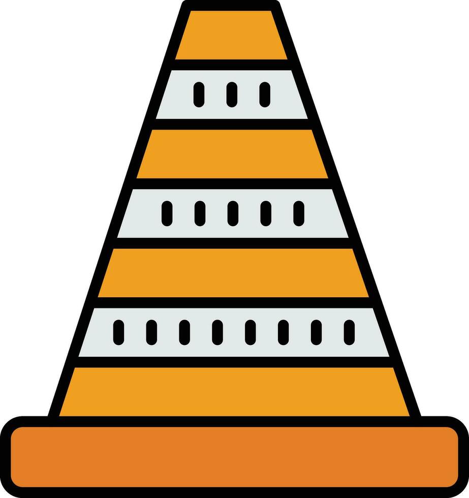 icône de vecteur de cône