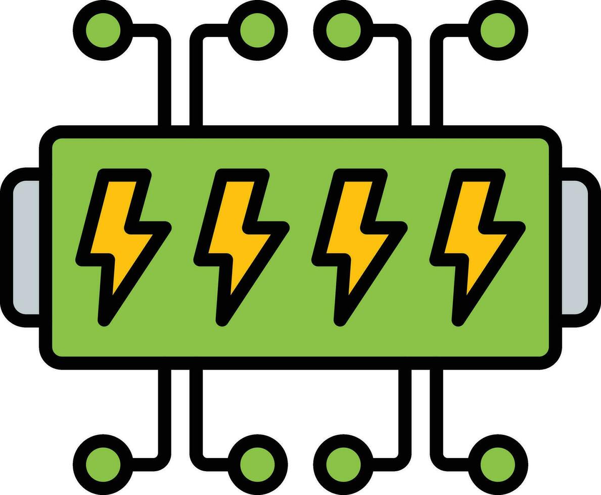 icône de vecteur d'énergie intelligente