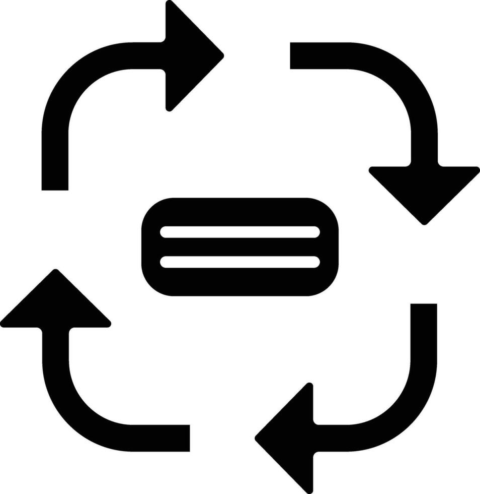 dans le sens horaire couler graphique vecteur icône