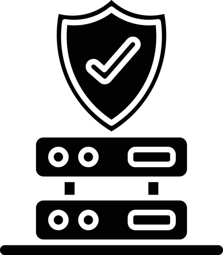 icône de vecteur de protection des données