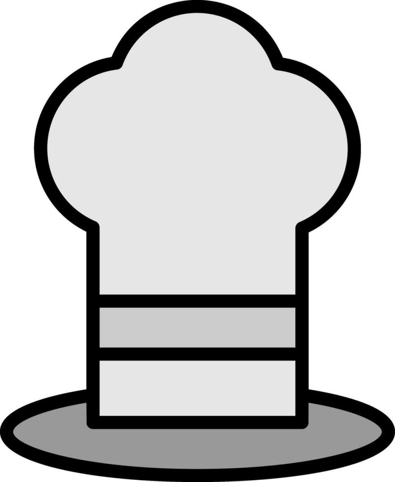 conception d'icône de vecteur de chapeau de chef