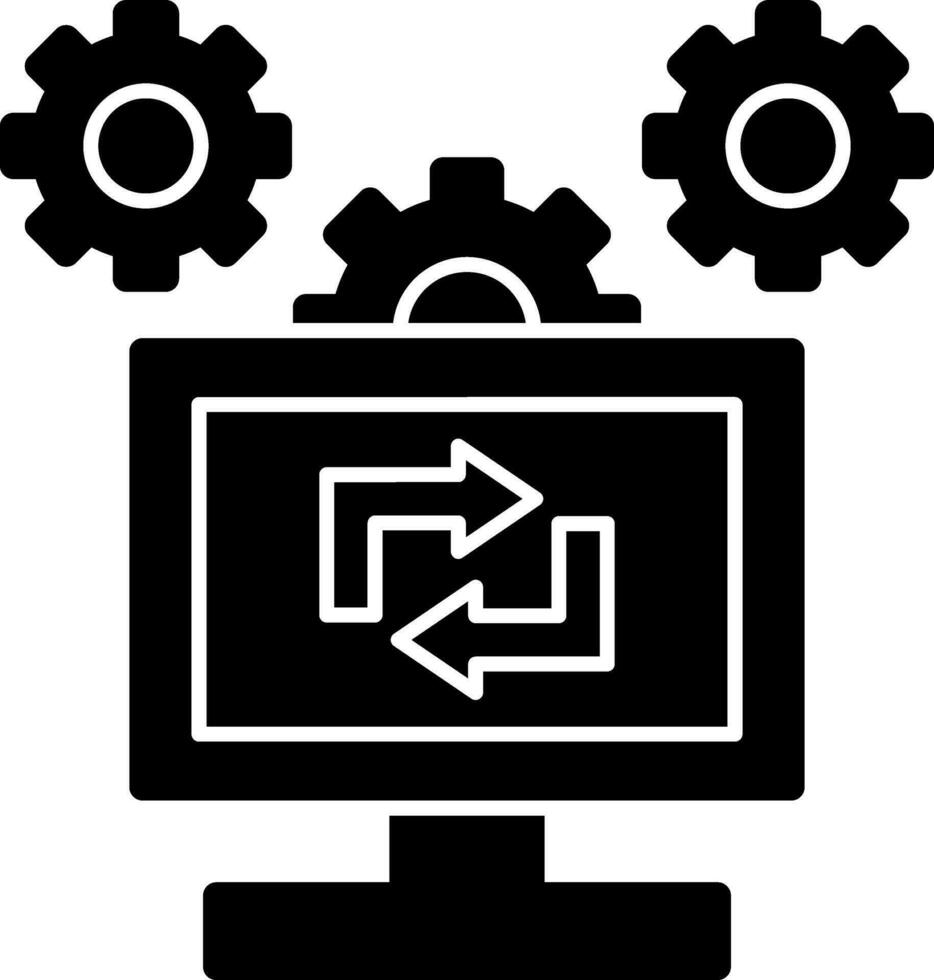 Logiciel configuration vecteur icône conception