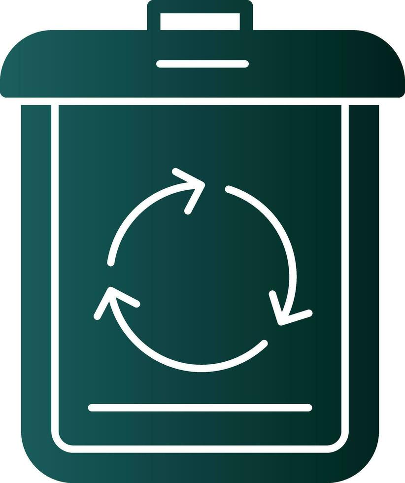 recycler la conception d'icônes vectorielles vecteur