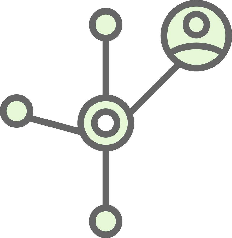 conception d'icônes vectorielles de mise en réseau vecteur