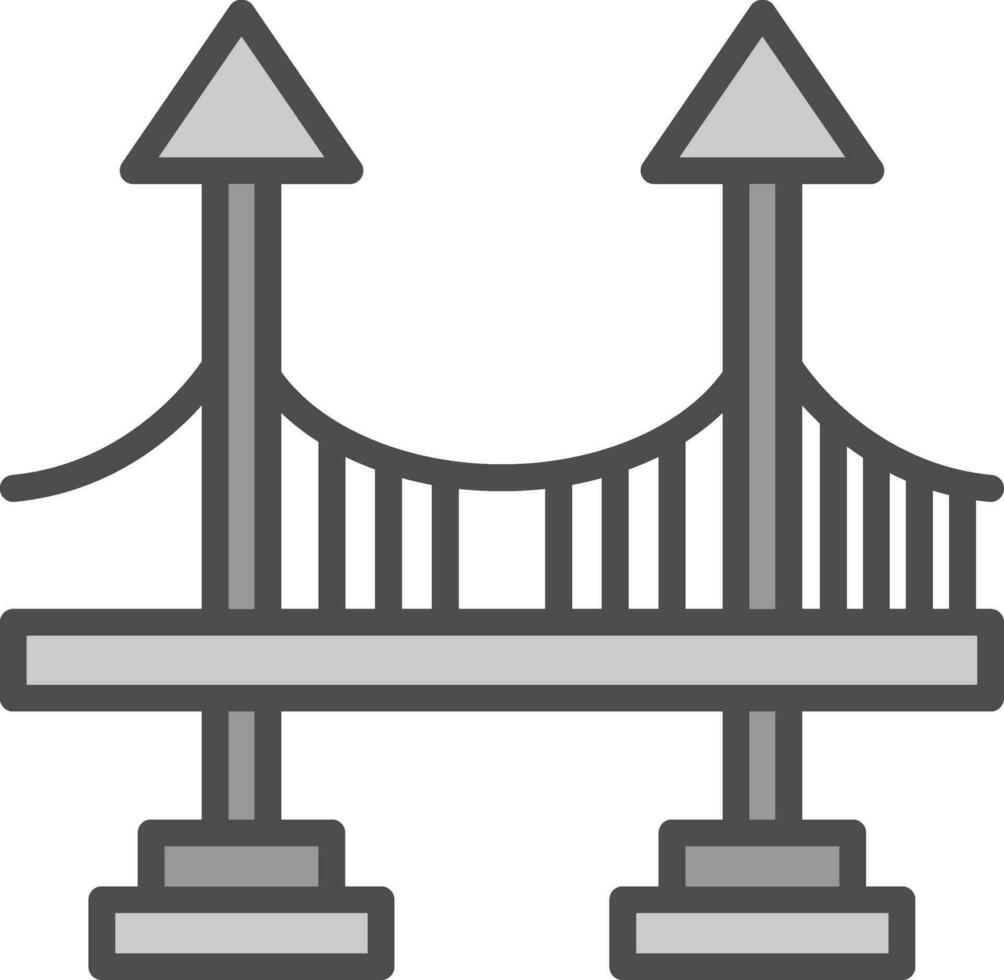 conception d'icône de vecteur de pont