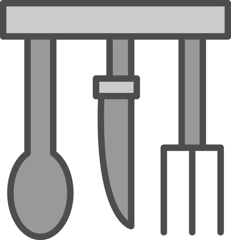 conception d'icônes vectorielles ustensiles vecteur