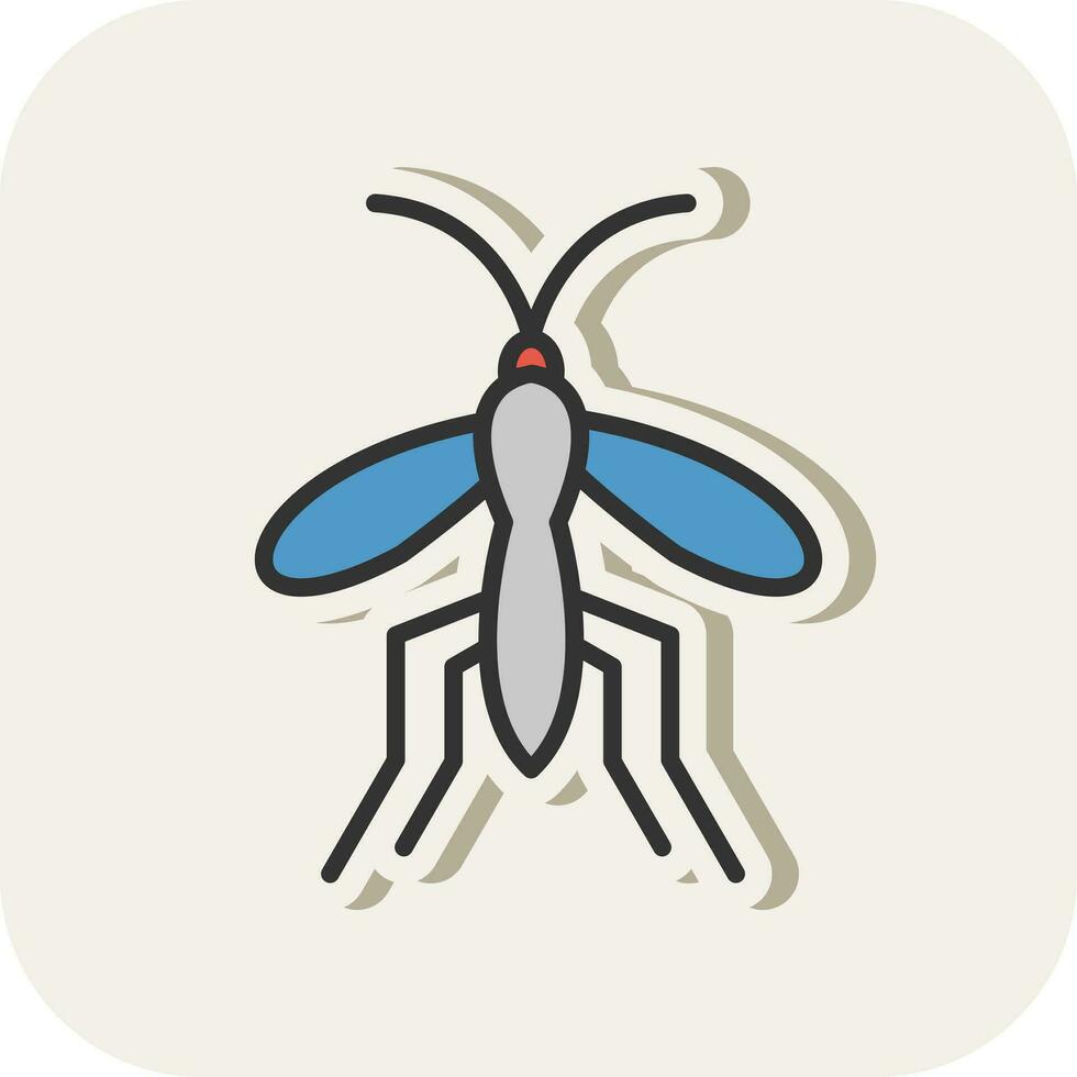 moustique vecteur icône conception