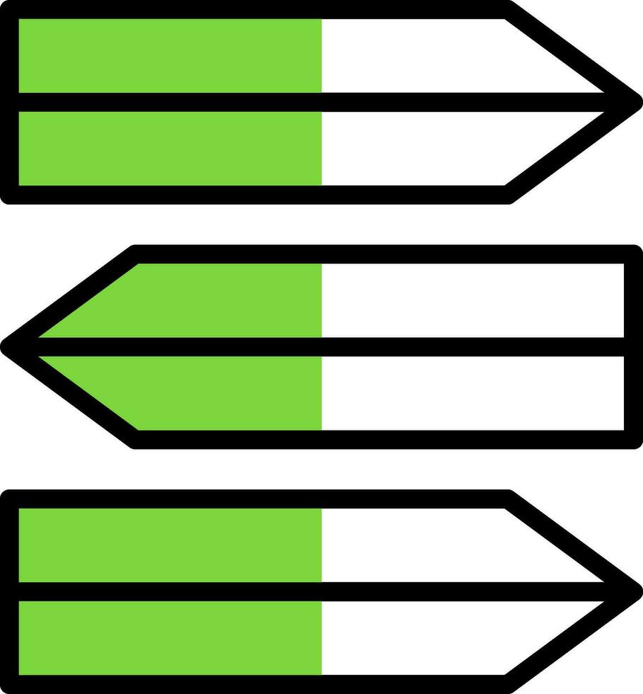 conception d'icône de vecteur de direction