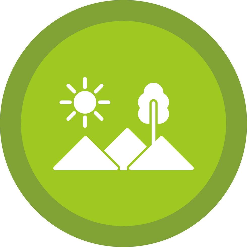 conception d'icône de vecteur de montagnes