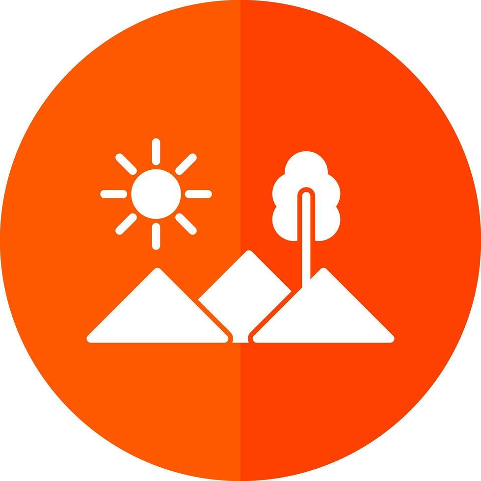 conception d'icône de vecteur de montagnes